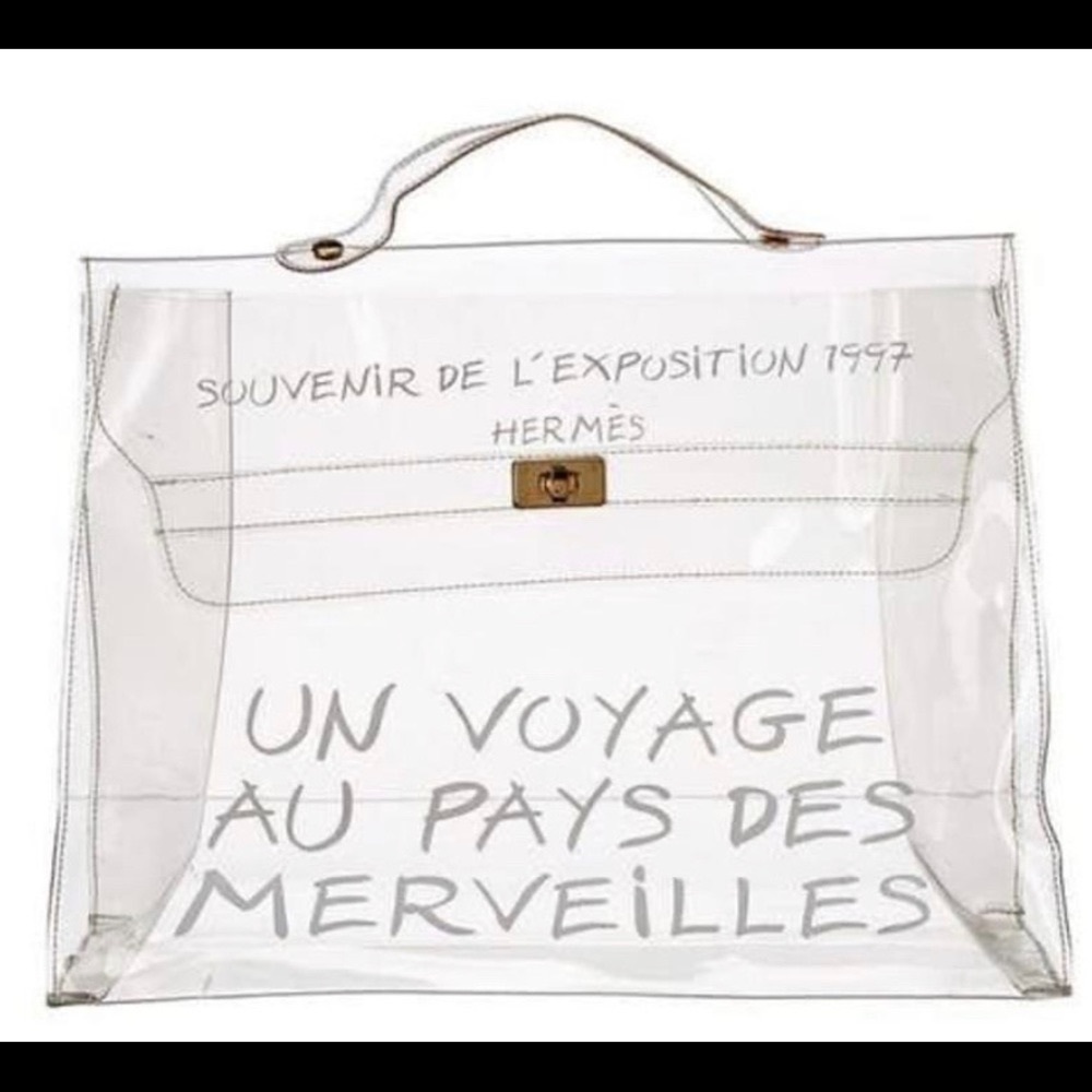Hermès Kelly vinyl bag 1997 vintage
